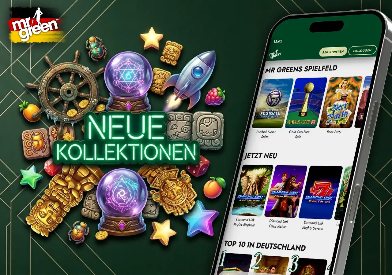 Neue thematische Slot Kollektionen bringen regelmäßig frische Abwechslung in das Spiel.
